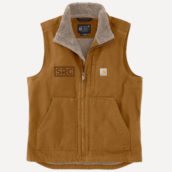 Embroidered Carhartt Sherpa Lined Mock Neck Vest Thumbnail